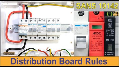 electricity box in every household|sans 10142 distribution board regulations.